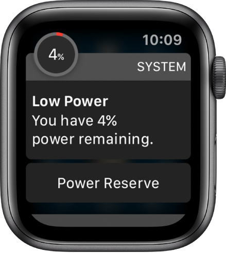 apple watch series 4 power reserve