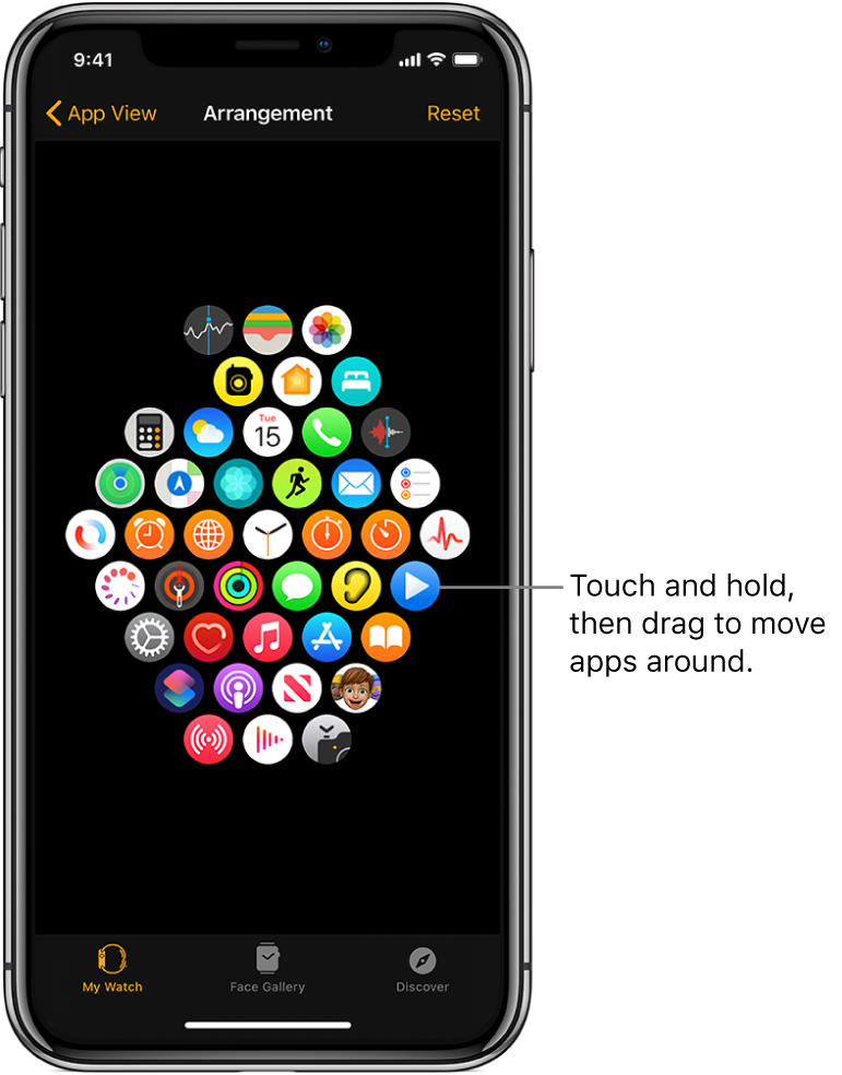 apple watch go to home screen