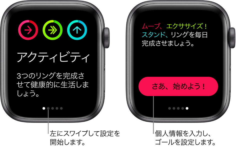 Apple Watchで日々のアクティビティを追跡する Apple サポート