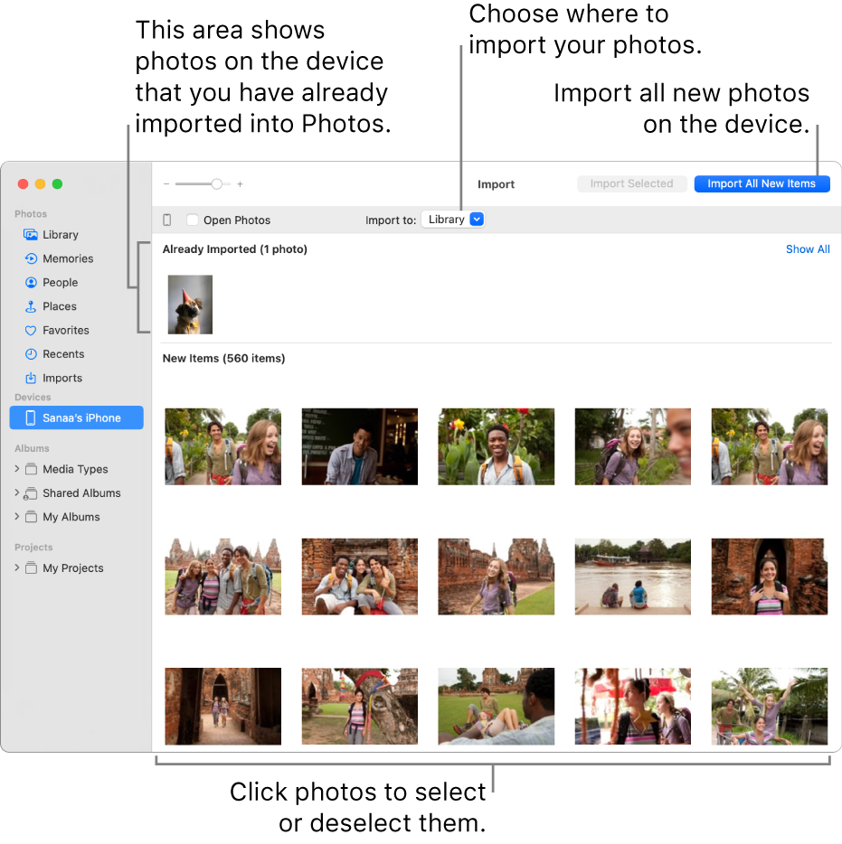 importing photos from iphone to pc