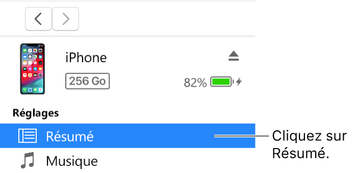 Retablir L Iphone L Ipad Ou L Ipod Touch Dans Itunes Sur Pc Assistance Apple