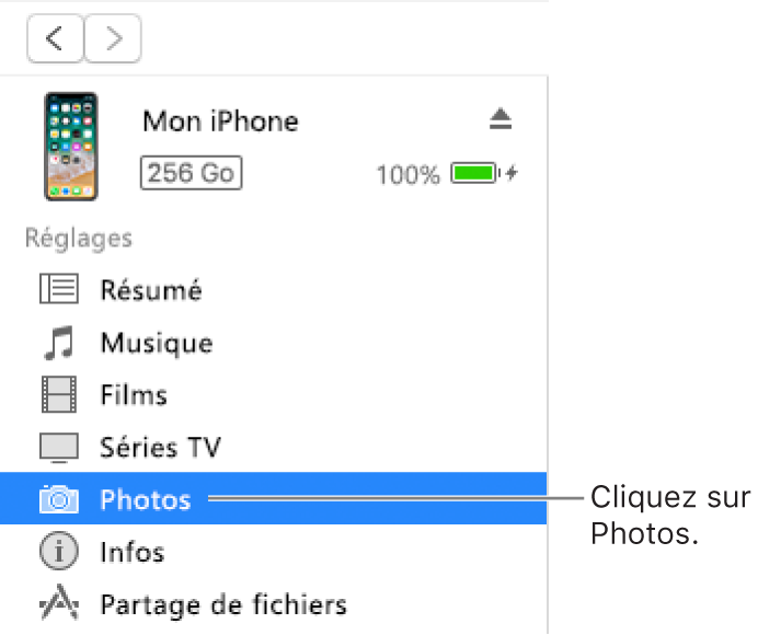 Synchroniser Des Photos Avec Des Appareils Dans Itunes Sur Pc Assistance Apple