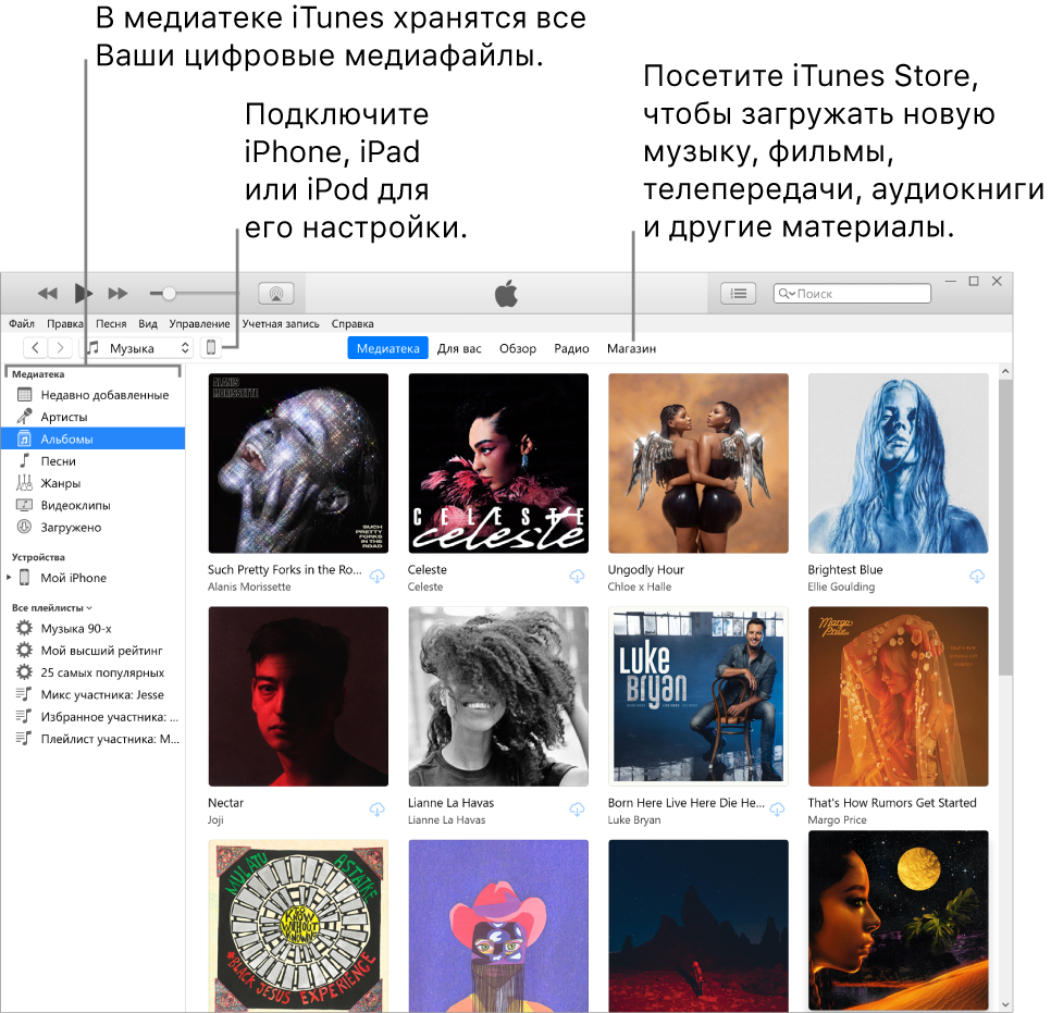 Перенос медиатеки itunes на внешний диск