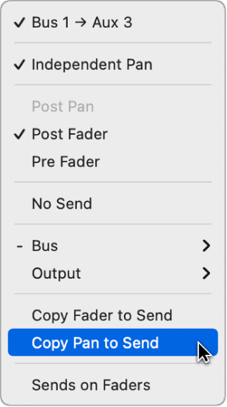 Abbildung. Befehl „Pan in Send kopieren“