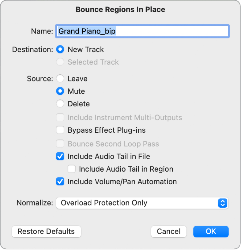 what to do after bouncing project logic x pro