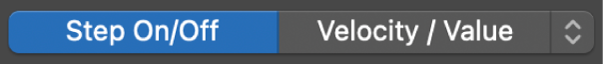 Edit Mode selector in the Step Sequencer menu bar.