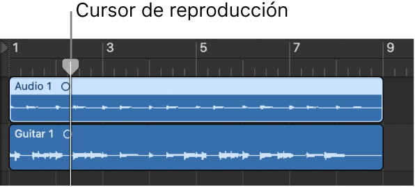 Ilustración. Cursor de reproducción