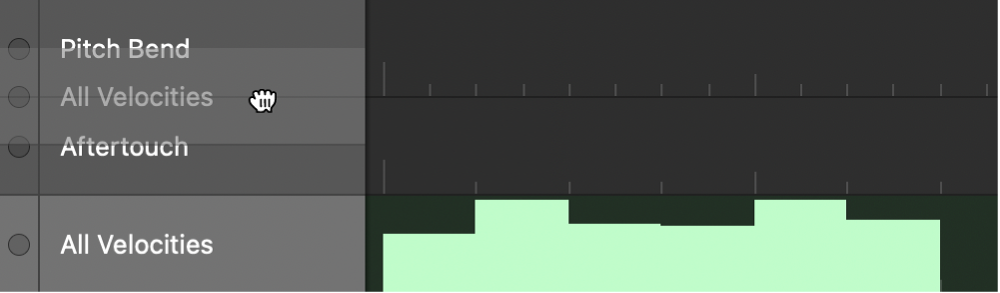 図。レーンを新しい位置にドラッグする。