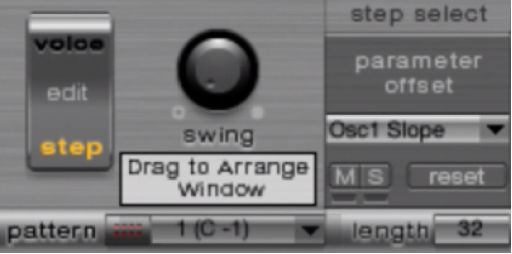 図。「Drag to Arrange Window」ボタン。