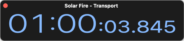 図。タイムディスプレイの拡大表示。