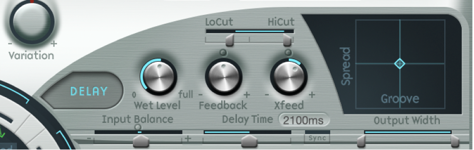 그림. Delay 섹션.