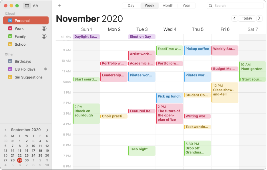 Manual del usuario de Calendario para Mac Soporte técnico de Apple