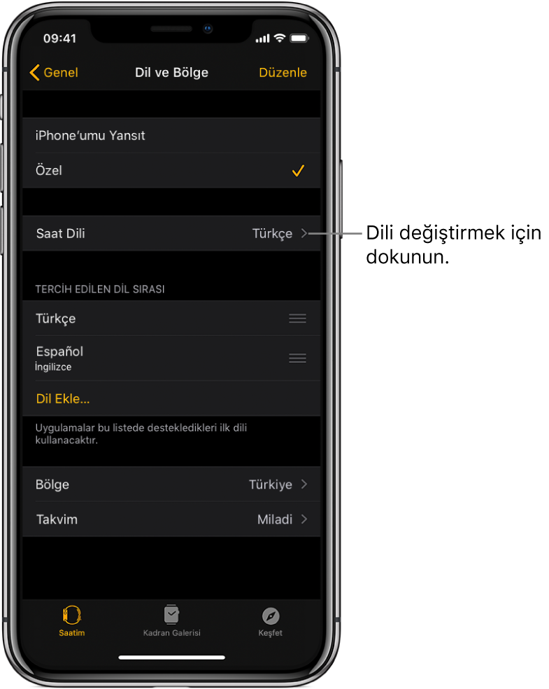 Apple Watch’ta dili ve yönü değiştirme Apple Destek Apple Watch’ta dili ve yönü değiştirme Apple Destek