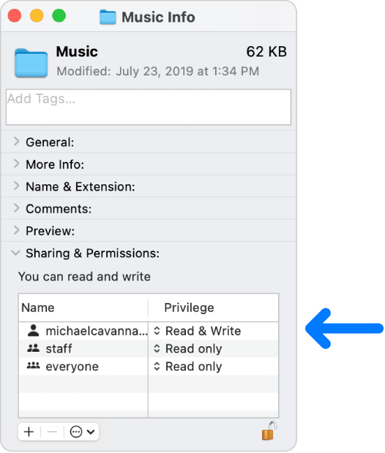 Change Permissions For Files Folders Or Disks On Mac Apple Support