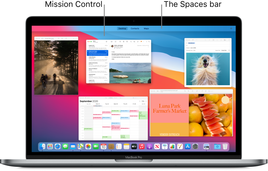 See Open Windows And Spaces In Mission Control On Mac Apple Support