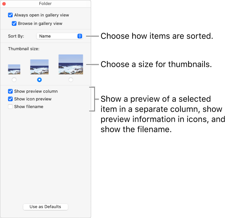 Change View Options In The Finder On Mac Apple Support