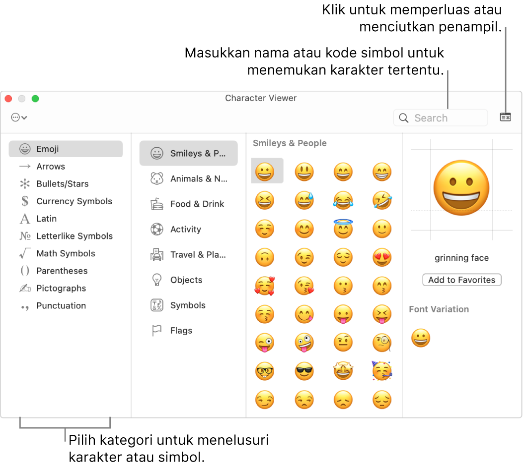 Menggunakan Emoji Dan Simbol Di Mac Apple Support