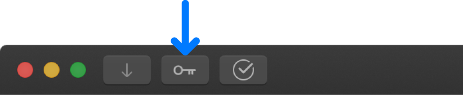 El botón “Palabras clave” de la barra de herramientas