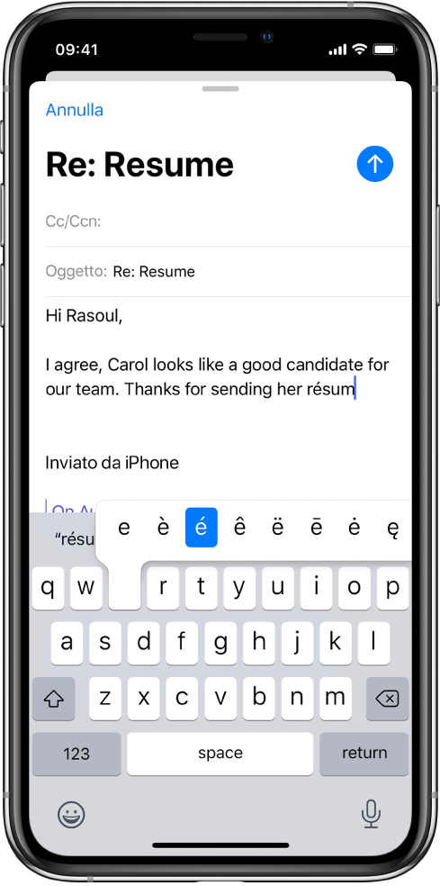 Scrivere Con La Tastiera Su Schermo Su Iphone Supporto Apple
