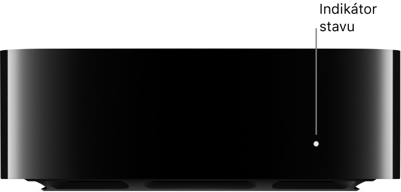 Apple TV s kontrolkou stavu