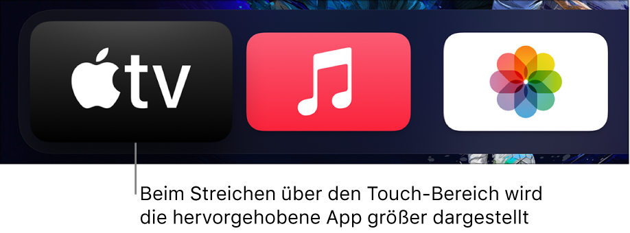 Ausgewählte App auf dem Home-Bildschirm