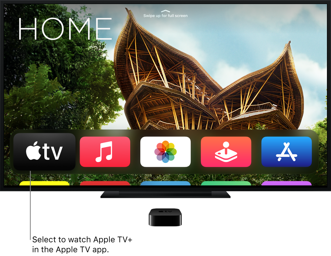Apple TV app on home screen
