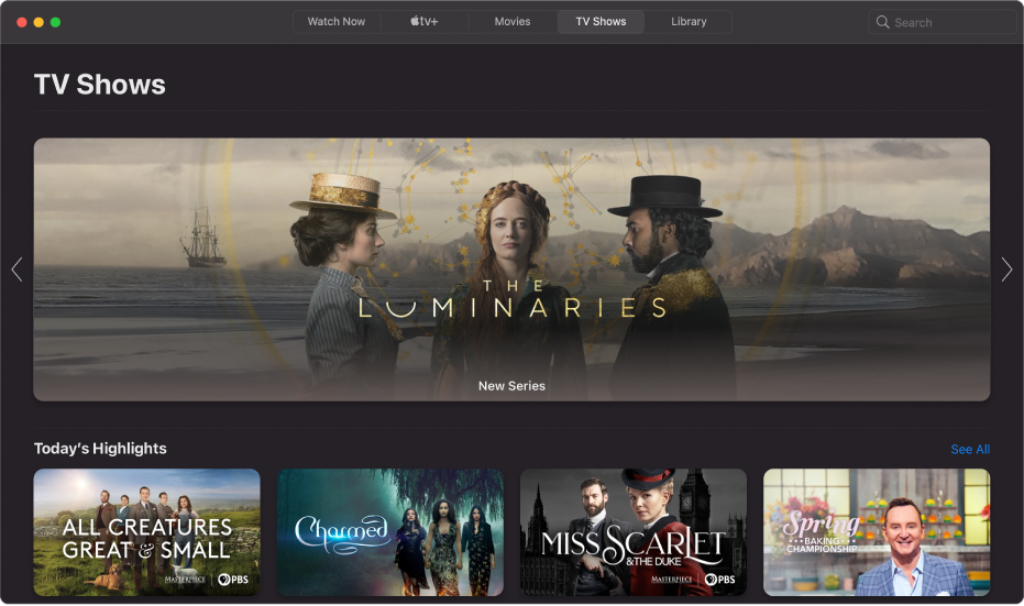 tv show streaming app for mac