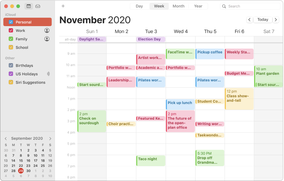 calendar for work mac and windows