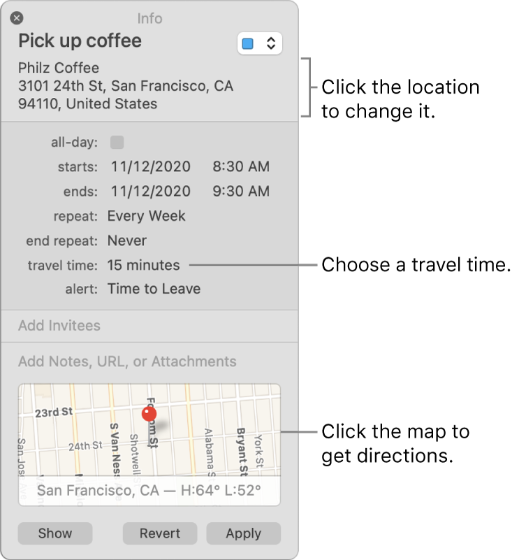 outlook calendar settings show two time zones for mac