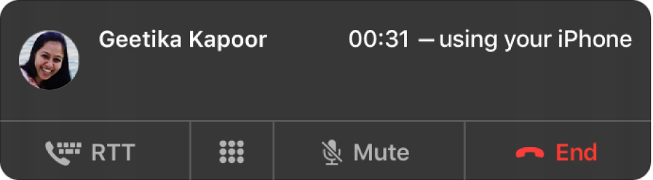 A notification of an incoming NRS call.