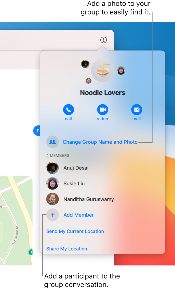 Manage a group conversation in Messages on Mac - Apple Support