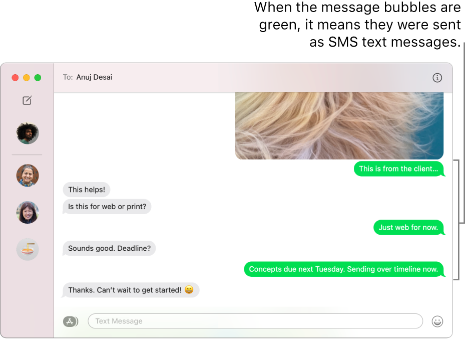 standalone text message app for mac