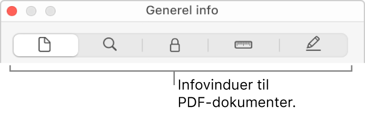 Infovinduerne til PDF-dokumenter.