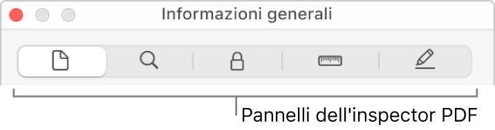 I pannelli inspector PDF.