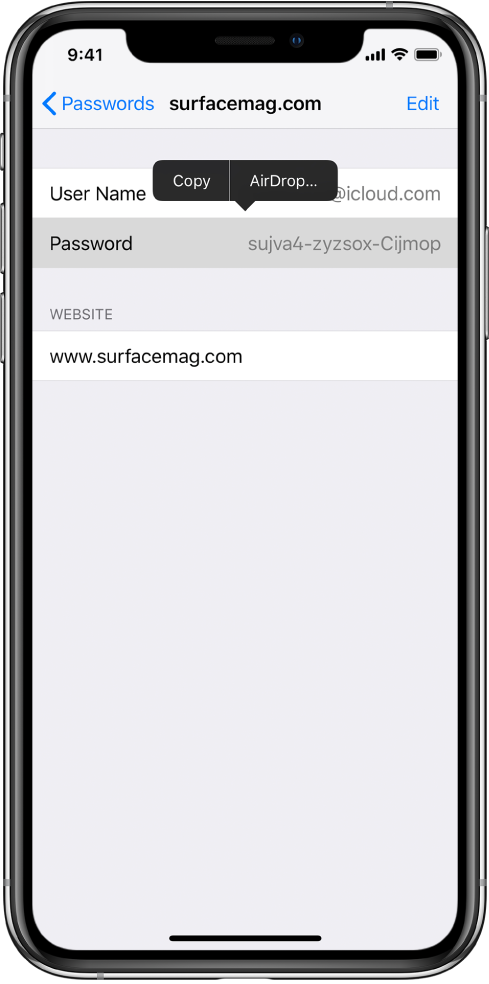 Share Passwords Securely With Airdrop On Iphone Apple Support