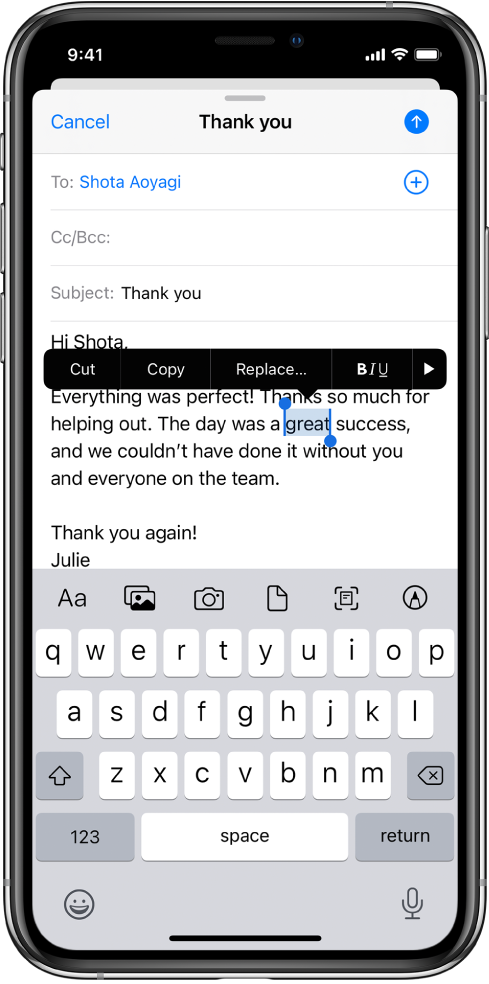 Select And Edit Text On Iphone Apple Support