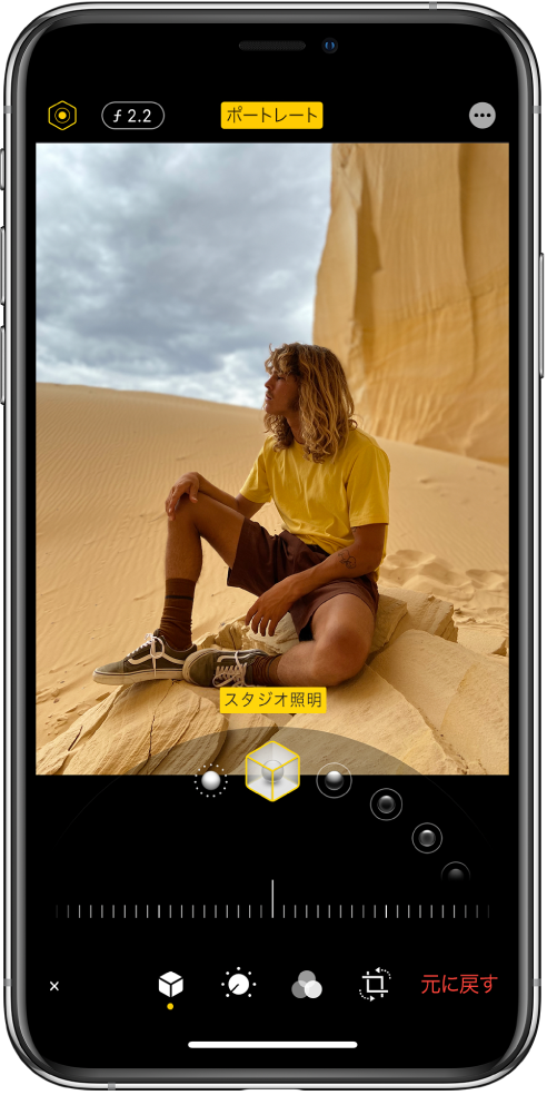 Iphoneでポートレートモードの写真を編集する Apple サポート