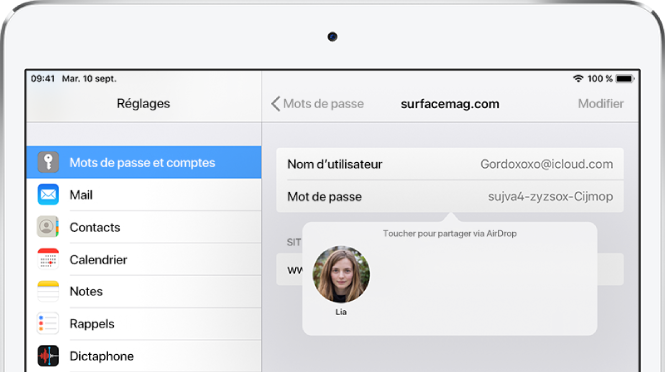 Partager En Toute Securite Des Mots De Passe Avec Airdrop Sur L Ipad Assistance Apple Partager En Toute Securite Des Mots De Passe Avec Airdrop Sur L Ipad Assistance Apple