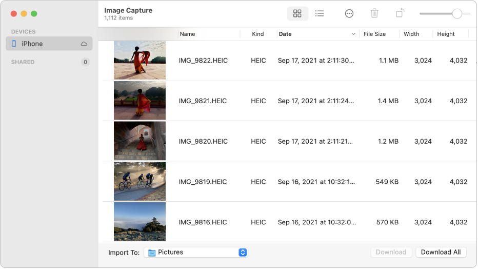 apple image capture for windows