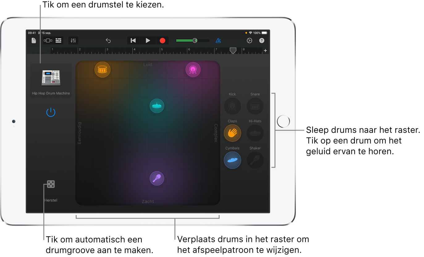 Touch-instrument Smart Drums