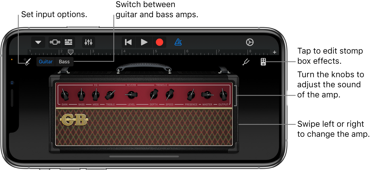 Guitar Amp Touch Instrument