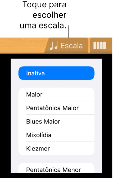 Botão Escala da Guitarra