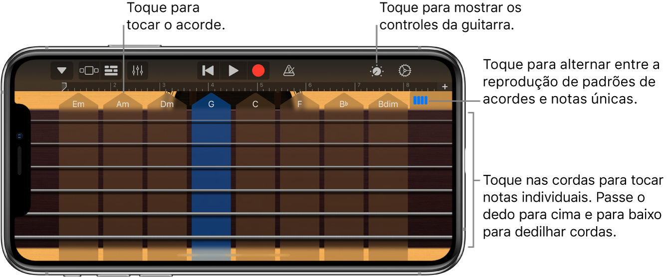 Instrumento Touch Guitarra