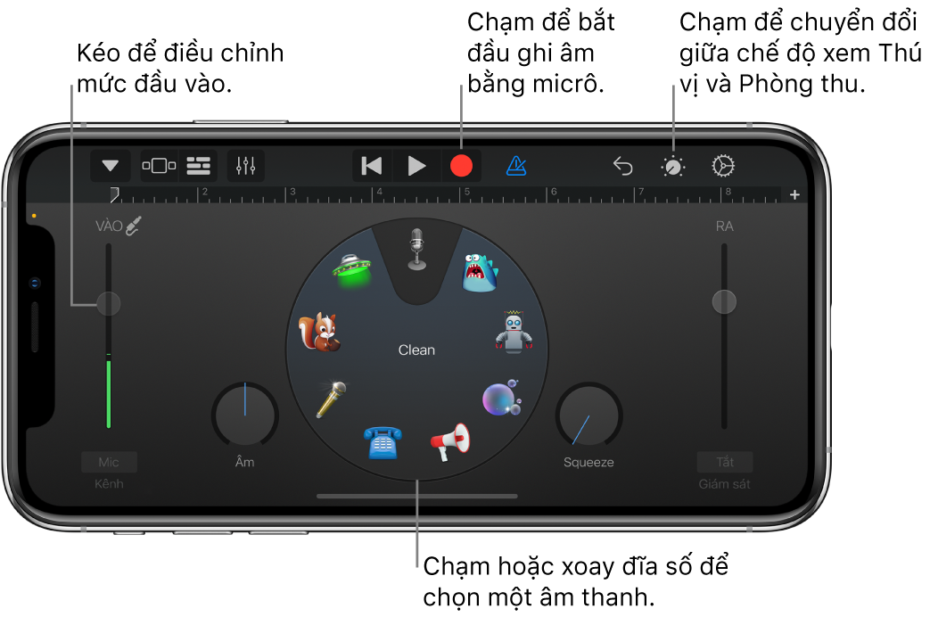 Nhạc cụ cảm ứng Bộ thu âm thanh