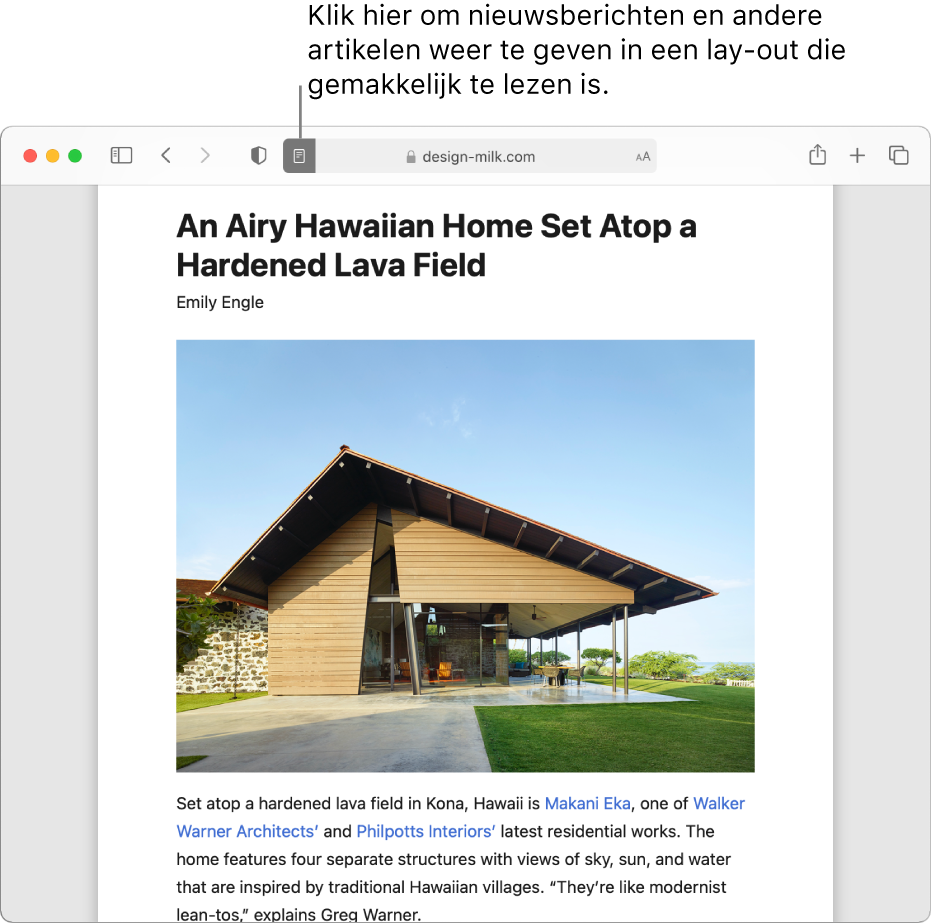 Een artikel in de Reader, zonder advertenties en navigatie.