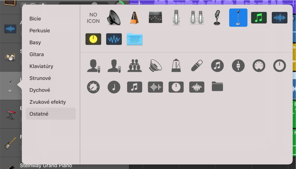 Označenie ikony stopy z menu skratiek Ikona.