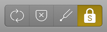 図。Optionキーを押したままクリックしてロックされた「ソロ」ボタン。