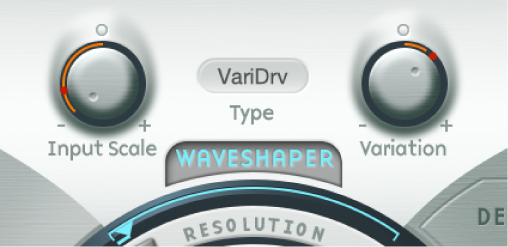 図。Waveshaperのパラメータ。