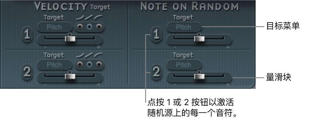 Logic Pro Sculpture 音符开随机调制器 Apple 支持