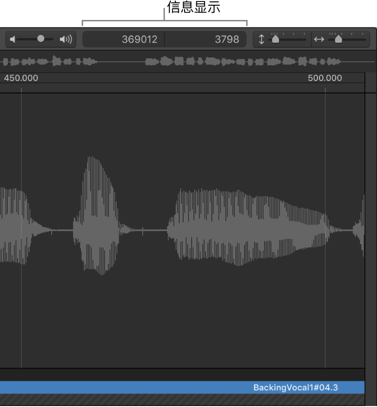图。样本编辑器中的信息显示。